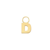 9CT YEL GOLD INITIAL EARRING CHARM