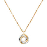 9CT YEL/WHT GOLD LADIES' GOLD 16+1 INCH NECKLET