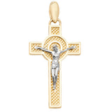9CT YEL GOLD CRUCIFIX PENDANT