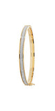 Gold Amethyst Bangle - BN387B