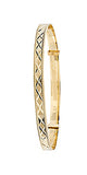 Gold Bangle - BN409/2