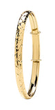 Gold Amethyst Bangle - BN433/2