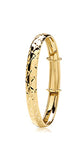 Gold Amethyst Bangle - BN434/2