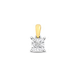 9ct Yellow Gold Diamond Pendant – PD166