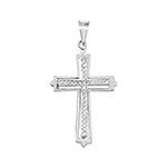 18ct White Gold Diamond Pendant – PDQ139W