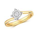 18ct Yellow Gold Diamond 0. Ring – RD106
