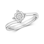 18ct White Gold Diamond 0. Ring – RD106W