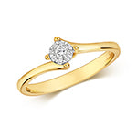 9ct Gold Diamond 0.08ct Ring – RD120