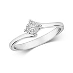 9ct Gold Diamond 0.08ct Ring – RD120W