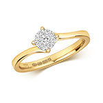 9ct Gold Diamond 0.13ct Ring – RD121