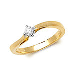 9ct Gold Diamond 0.15ct Ring – RD169
