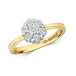 9ct Gold Diamond 0.05ct Ring – RD366