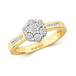 9ct Gold Diamond 0.12ct Ring – RD370