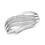 9ct White Gold Diamond 0.10ct Ring – RD385W