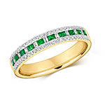 14ct Gold Emerald 0.07ct Ring – RD401E