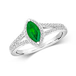 9ct Gold Emerald 0.25ct Ring – RD419WE