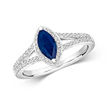 9ct Gold Sapphire 0.25ct Ring – RD419WS