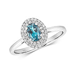 14ct White Gold Gemstone 9ct Ring – RD448WLB