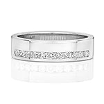9ct White Gold Diamond 0.25ct Ring - RD552W/V