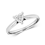 9ct White Gold Diamond Ring – RD672W