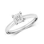 9ct White Gold Diamond Ring – RD675W