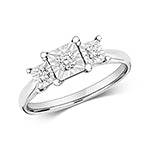 9ct White Gold Diamond Ring – RD678W