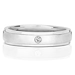 9CT White Gold Diamond 0.05CT Ring - RD702W