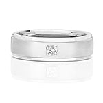 9CT White Gold Diamond 0.05CT Ring - RD703W/J