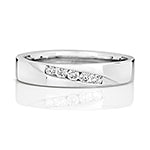 9ct White Gold Diamond 0.15ct Ring - RD708W/T
