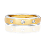 9ct White Gold Diamond 0.09ct Ring - RD711/S