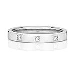 9CT White Gold Diamond 0.06CT Ring - RD713W/S