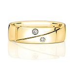 9ct Yellow Gold Diamond 0.03ct Ring - RD715/Q