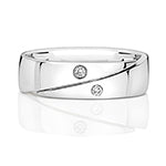 9CT White Gold Diamond 0.03CT Ring - RD715W