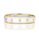 9ct White Gold Diamond 0.12ct Ring - RD716/T