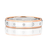 9ct White Gold Diamond 0.12ct Ring - RD716WR/J