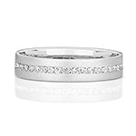 9CT White Gold Diamond 0.22CT Ring - RD717W/L