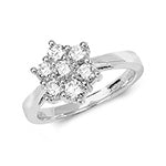 18ct White Gold Diamond 1.00ct Ring – RDQ126W