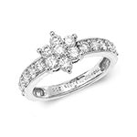 18ct White Gold Diamond 1.00ct Ring – RDQ161W
