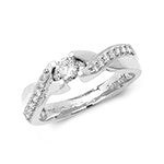 18ct White Gold Diamond 0.34ct Ring – RDQ164W