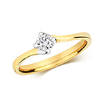 18ct Yellow Gold Diamond 0.25ct Ring – RDQ213