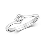 18ct White Gold Diamond 0.25ct Ring – RDQ213W