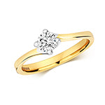 18ct Yellow Gold Diamond 0.35ct Ring – RDQ214