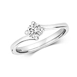 18ct White Gold Diamond 0.35ct Ring – RDQ214W