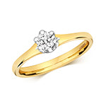 18ct Yellow Gold Diamond 0.25ct Ring – RDQ216