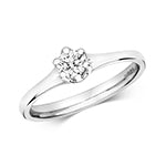 18ct White Gold Diamond 0.25ct Ring – RDQ216W