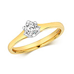 18ct Yellow Gold Diamond 0.35ct Ring – RDQ217
