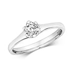 18ct White Gold Diamond 0.35ct Ring – RDQ217W