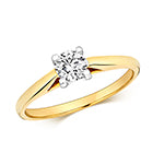 18ct Yellow Gold Diamond 0.35ct Ring – RDQ220