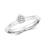 18ct White Gold Diamond 0.25ct Ring – RDQ222W