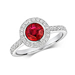 18ct White Gold Ruby Ring – RDQ237W-RUB
